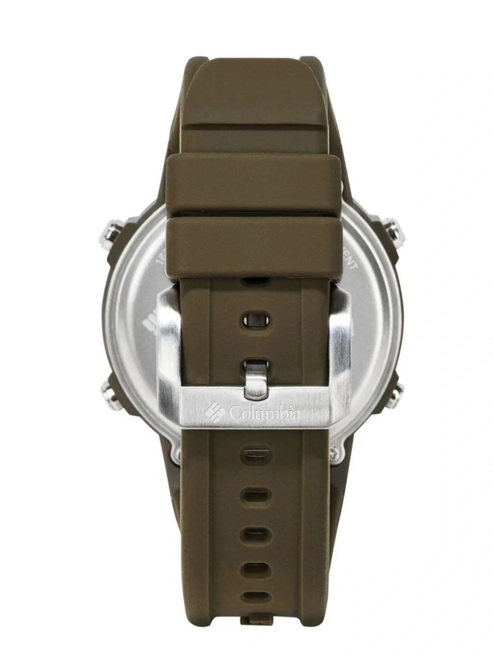 Columbia Exclusive Peak Patrol Quartz Digital Dial Olive Green Strap Men's Watch